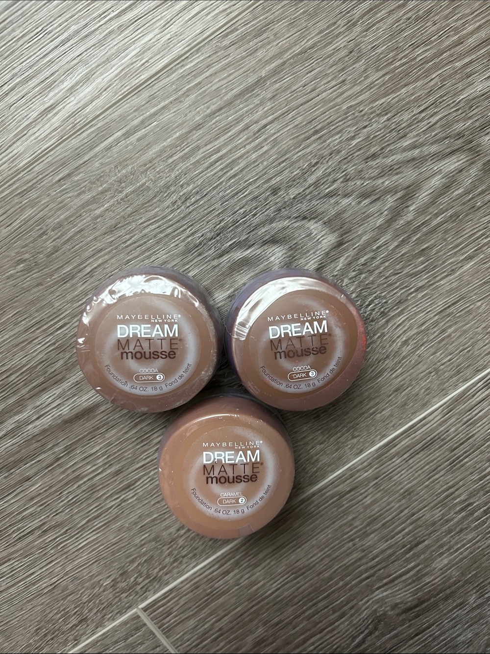 3X Maybelline Dream Matte Mousse Liquid Foundation - Caramel/Cocoa 🌸FIRM PRICE 🌸